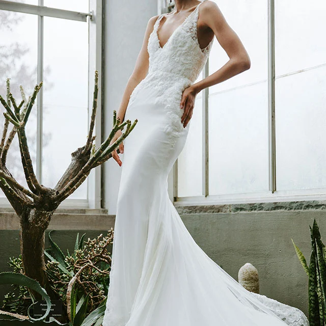 Sheath wedding dress